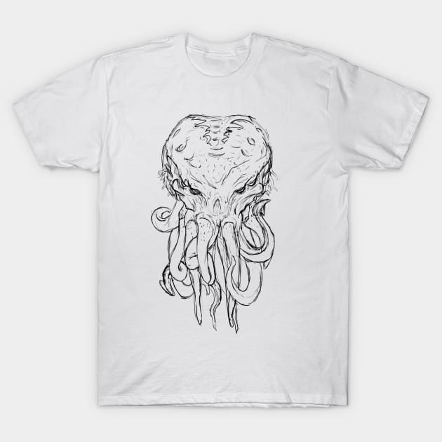 Cthulhu Lines T-Shirt by Twisted Squid